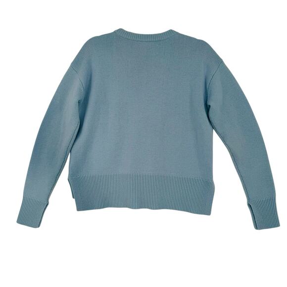 Sies Marjan Sweater Mens Size X Small Lt Blue Wool Casmere Boxy Cozy Fall - Picture 2 of 8